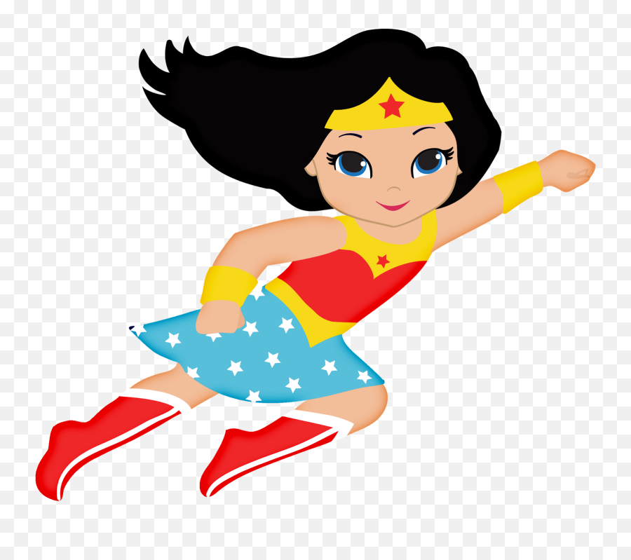 18 Wonder Woman Baby Clipart Clipartlook - La Mujer Maravilla Para Imprimir Png,Woman Clipart Png