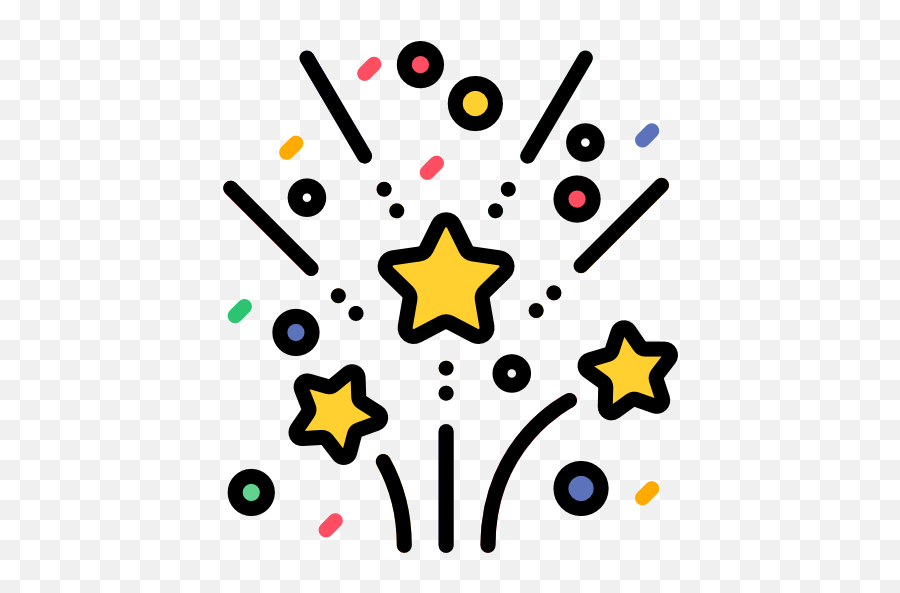 Fireworks - Free Birthday And Party Icons Png,Fireworks Icon Vector