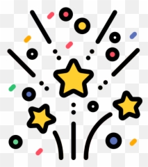 Fireworks - Free birthday and party icons png