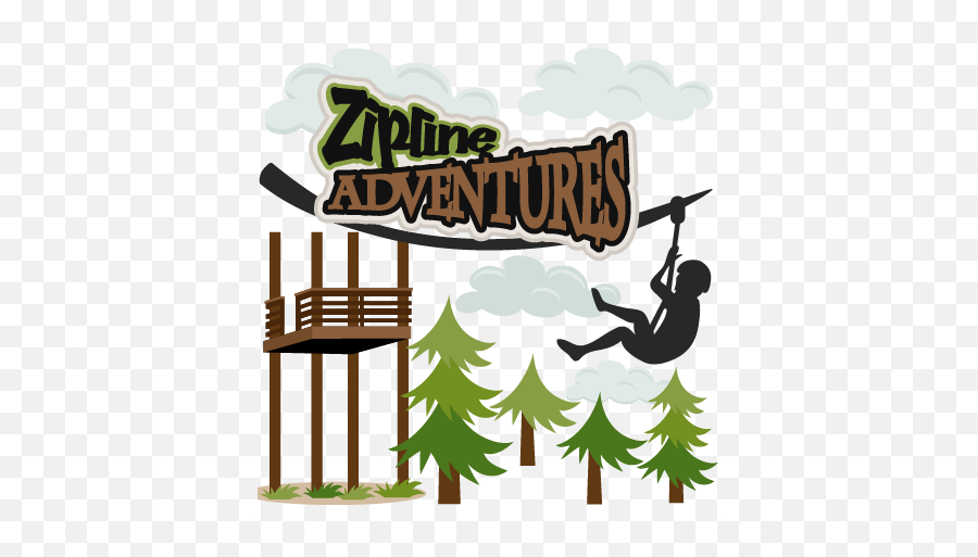 Zipline Adventures Svg Cutting Files For Scrapbooking Png Icon