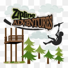 Zipline Adventures Svg Cutting Files For Scrapbooking Png