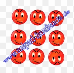 Emoji Cabochon 14 Mm Mad Face - Smiley png
