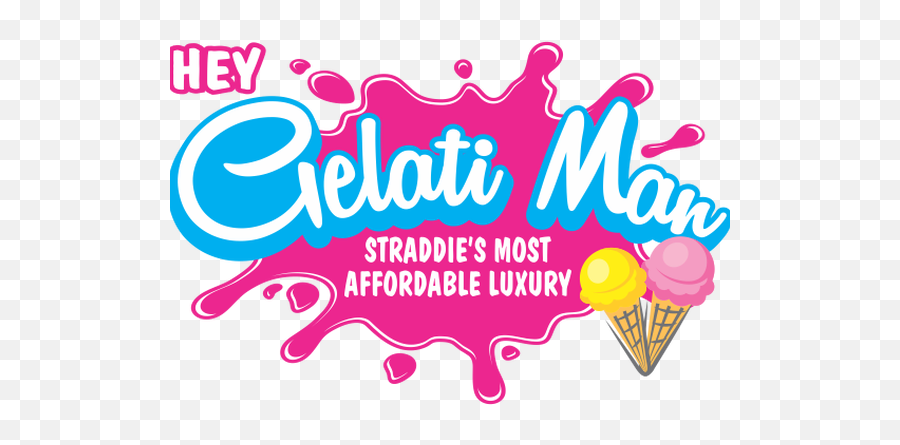 Contact Us Hey Gelati Man North Stradbroke Island - Ice Cream Cone Png,Man Logo Png