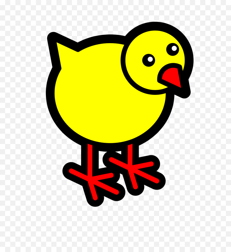Icon Yellow Cartoon Chicken Chick - Chicken Icon Png,Chick Png