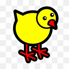 Icon Yellow Cartoon Chicken Chick - Chicken Icon Png,Chick Png