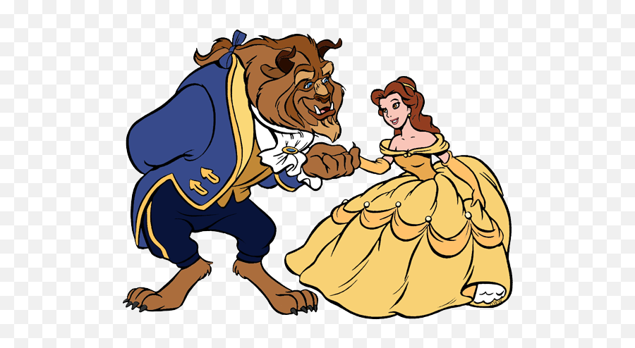Download Free Png Belle And The Beast Clip Art Disney - Disney Beauty And The Beast Clipart,Beauty And The Beast Rose Png