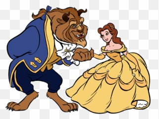 Download Free Png Belle And The Beast Clip Art Disney - Disney Beauty And The Beast Clipart,Beauty And The Beast Rose Png