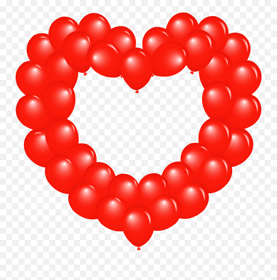 Heart Balloons Png Image Free Download - Heart From Red Balloons,Red Balloons Png