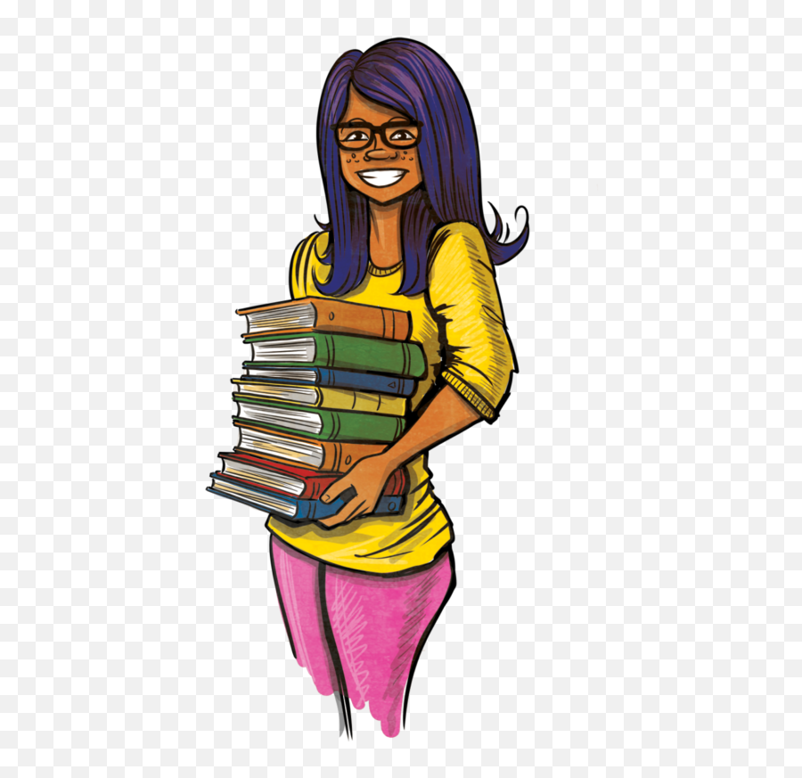 Cartoon Books Png - Teen Summer Reading Program Girl With Cartoon Teenage Girls Reading Books,Teen Png