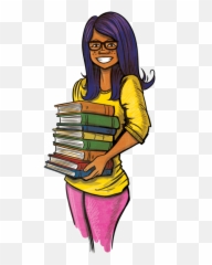 Cartoon Books Png - Teen Summer Reading Program Girl With Cartoon Teenage Girls Reading Books,Teen Png