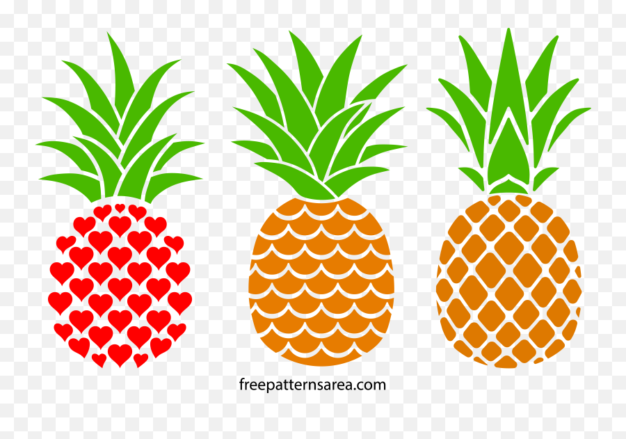 Printable Free Pineapple Silhouette - Black And White Pineapple Vector Png,Pineapple Clipart Png