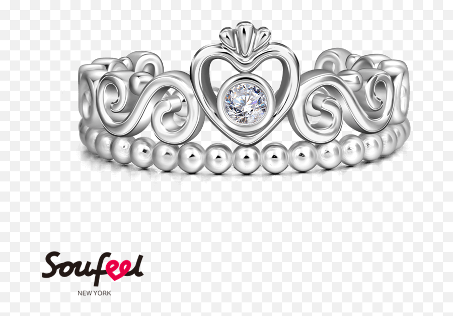 Silver Princess Crown Png - Tiara Princess Ring 925 Sterling Coroa Rainha Prata Png,Silver Crown Png