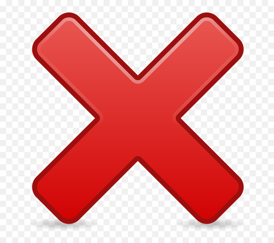 X Png Icon - Incorrect Sign,Cross Transparent