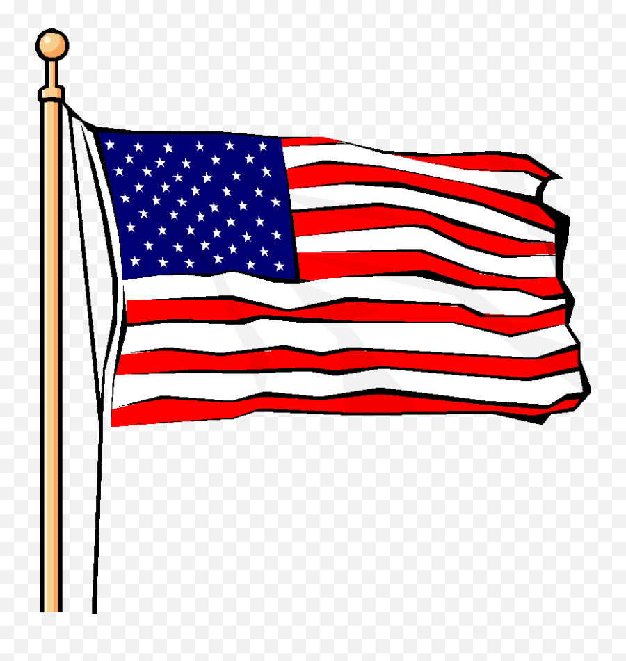 Free American Flag Images Download Clip Art - Cartoon Waving American Flag Png,American Flag Waving Png