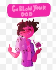 You Mullet Wearing Asshole By Theradpumpkinking - Cartoon Png,Mullet Png