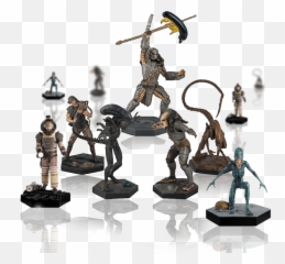 Alien And Predator Figurine Collection - Figurine Png,Alien Vs Predator Logo