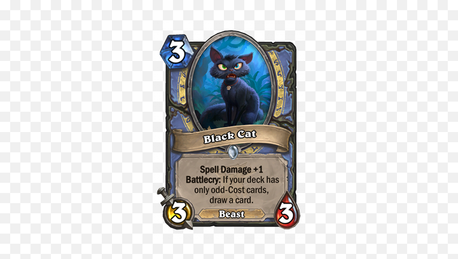 Black Cat - Hearthstone Top Decks Hearthstone Witchwood Cards Png,Black Cat Transparent