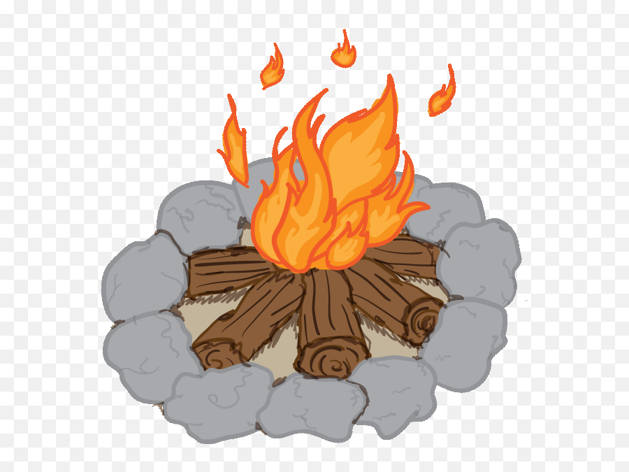 Lord Of The Flies Fire Clipart - Transparent Animated Bonfire Gif Png,Flame Gif Transparent