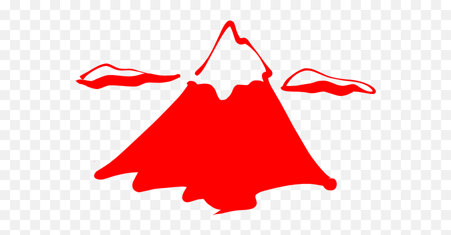 Mountain In Red - Mountain Clip Art Png,Mountains Clipart Png