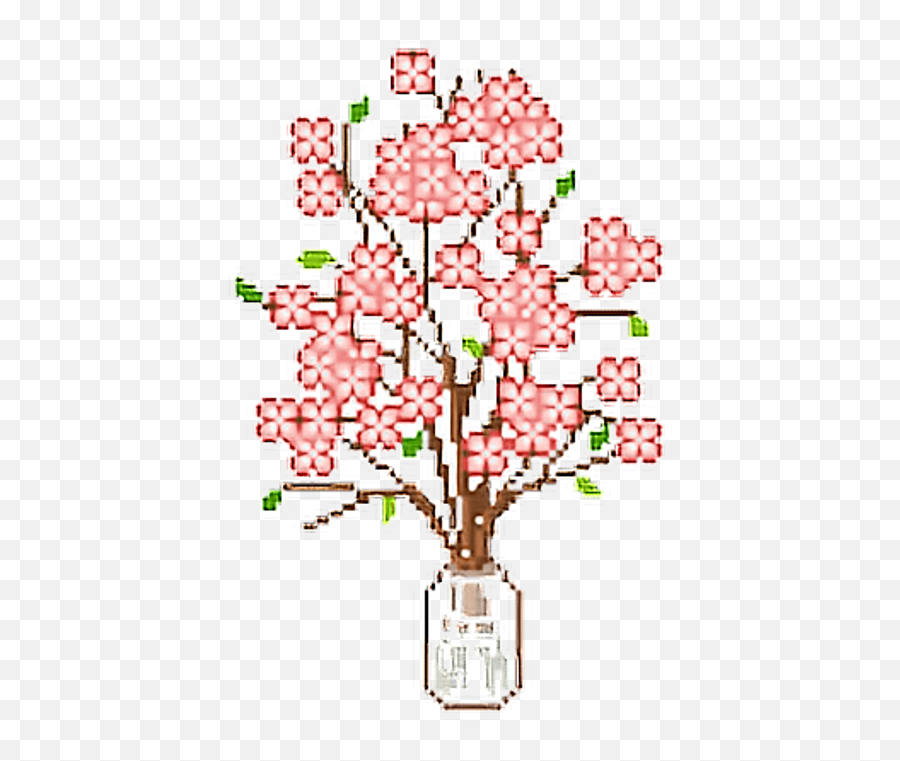 Png Flowers - Tumblr Png Flowers Pixel Pink Cute Pixel Flower Tumblr Transparent,Flower Art Png