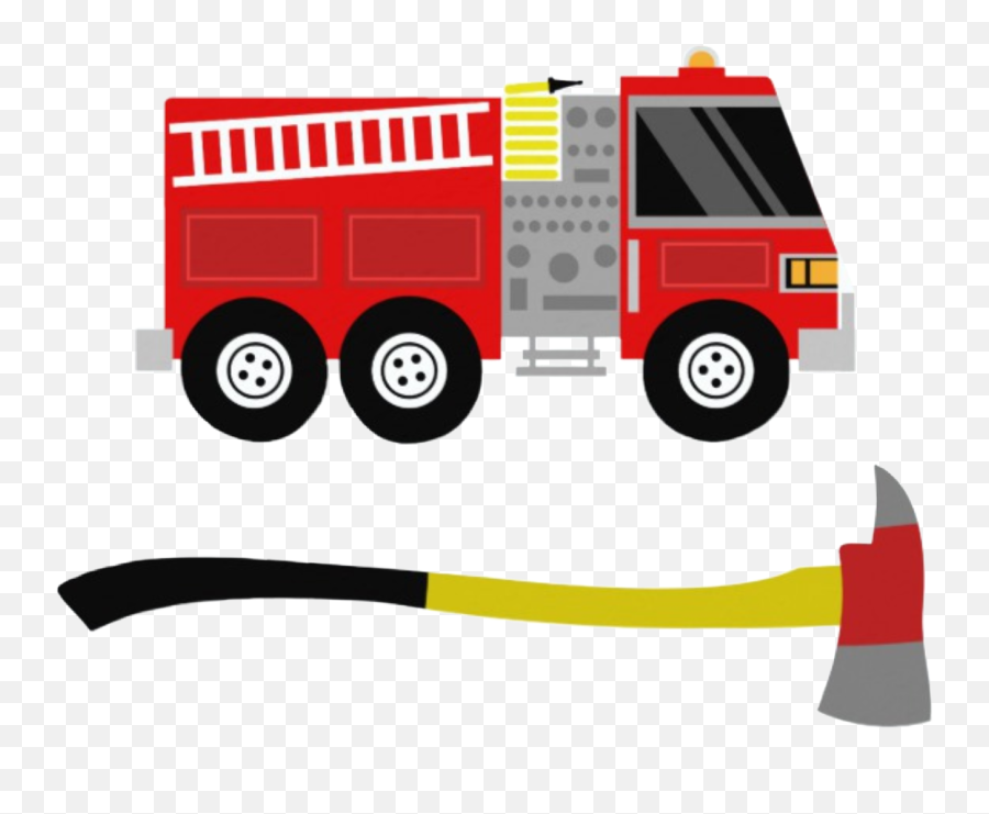 Fire Firetruck Axe Clipart Png - Firtruck R Png,Fire Truck Png