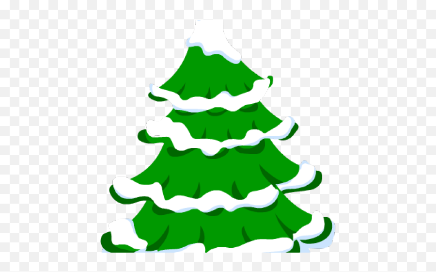 Fir Tree Clipart Snow Covered - Christmas Tree With Christmas Day Png,Christmas Tree Clipart Png