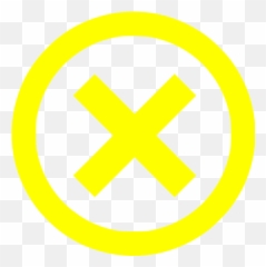 Yellow X Mark 4 Icon - Free yellow icons Black And Twitter Logo png