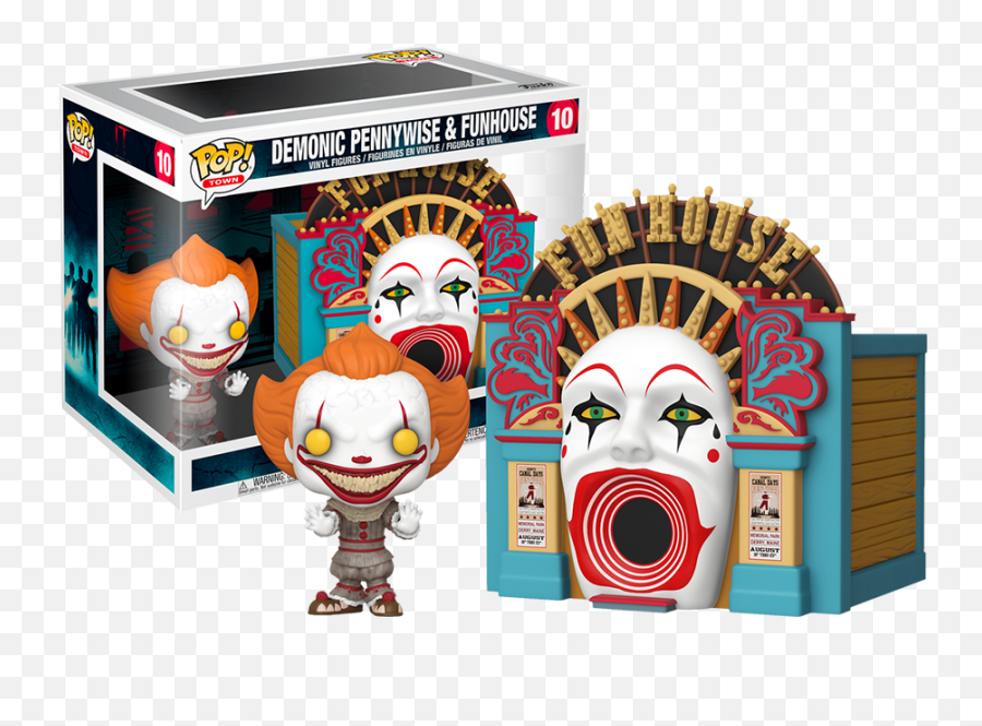 It Demonic Pennywise With Funhouse Pop Funko Town 2 Png Transparent