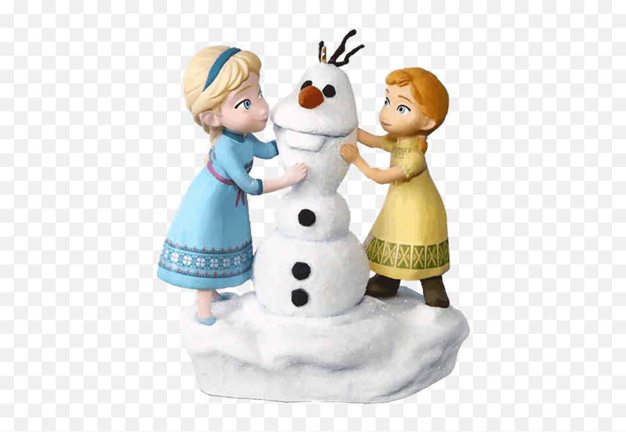Disney - Frozen Elsa And Anna Build A Snowman Hallmark Hanging Decoration Do You Want To Build A Snowman Hallmark Ornament Png,Elsa And Anna Png