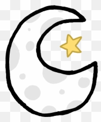 Moon Star Luna Estrella Estrellas Stars - Clipart Circle png