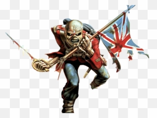 Iron Maiden Trooper Clipart - Iron Maiden Stickers Trooper Png,Iron Maiden Logo Png