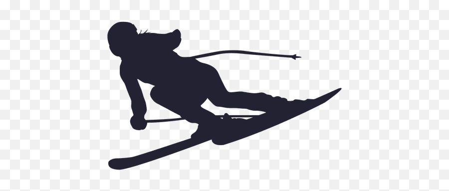 Ice Ski Player Silhouette - Transparent Png U0026 Svg Vector File Girl Skier Silhouette Png,Ski Png