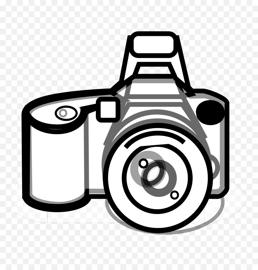 Photography Camera Clipart Black And - Clipart Black And White Png,Camera Clipart Png