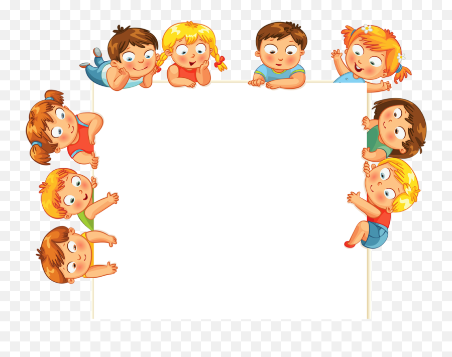 Nursery Clipart Child Page Border - Poster Kids Cartoon Background Png, School Border Png - free transparent png images 