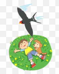 Download Swallow Bird Clipart - Cartoon Hd Png Download,Bird Clipart Png