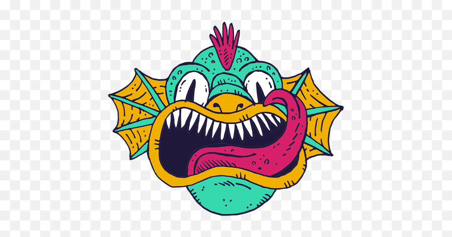 Transparent Png Svg Vector File - Monster Face Illustration,Monster Mouth Png