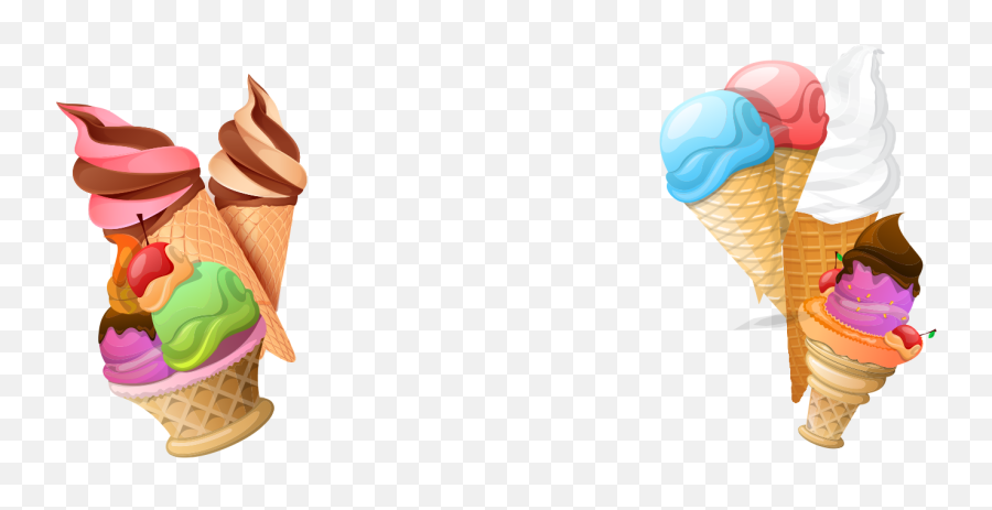 Ice Cream Clipart - 1311x617 Png Clipart Download Fried Ice Cream Clipart Png,Ice Cream Clipart Png