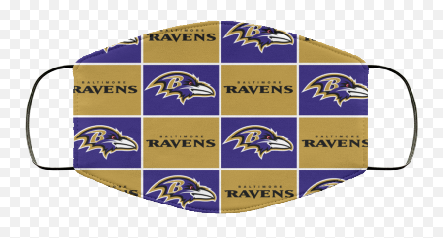 Baltimore Ravens Face Mask Washable Reusable - 49 Ers Mask Png,Baltimore Ravens Logo Images