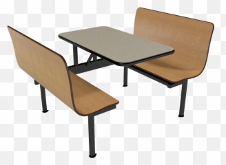 23 Contour Wall Unit With Vinyl Edge Table - Plastic Booth Seating Png,Bar Table Png