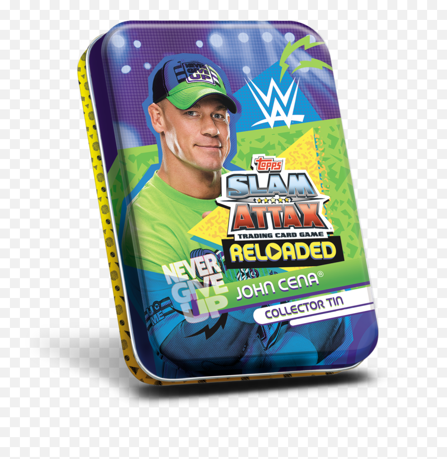 Wwe Slam Attax Reloaded 2020 - Collector Tin 1 John Cena Match Attax Png,John Cena Transparent