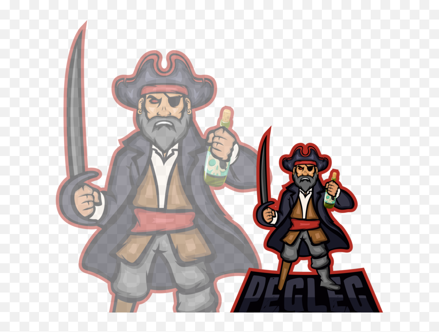 Pirate By Simo Chahir - Fictional Character Png,Pirate Ship Logo