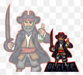 Pirate By Simo Chahir - Fictional Character Png,Pirate Ship Logo
