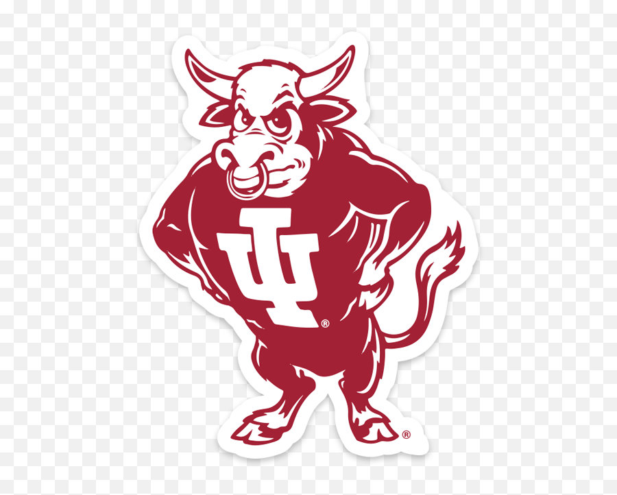 Iu Bison Sticker - Bison Iu Png,Indiana University Logo Png