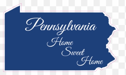 Pennsylvania Home Sweet Sticker - Horizontal png
