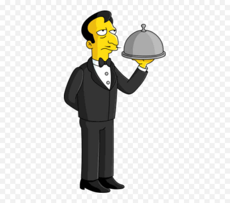 Images Of A Waitress Transparent - Mr Lacoste Simpsons Png,Waitress Png