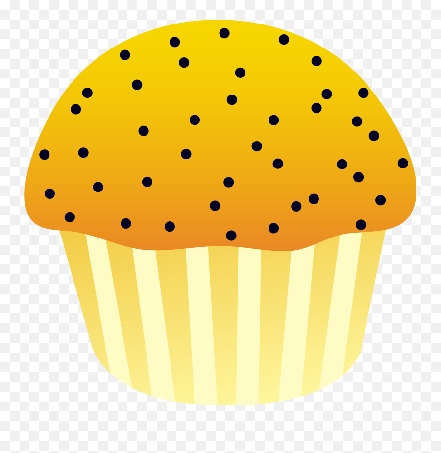 Lemon Poppy Seed Muffin - Transparent Background Muffin Clipart Png,Lemon Transparent Background