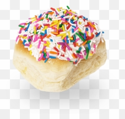 Fun Bun With Cream Cheese Icing U0026 Sprinkles Cobs Bread Usa - png