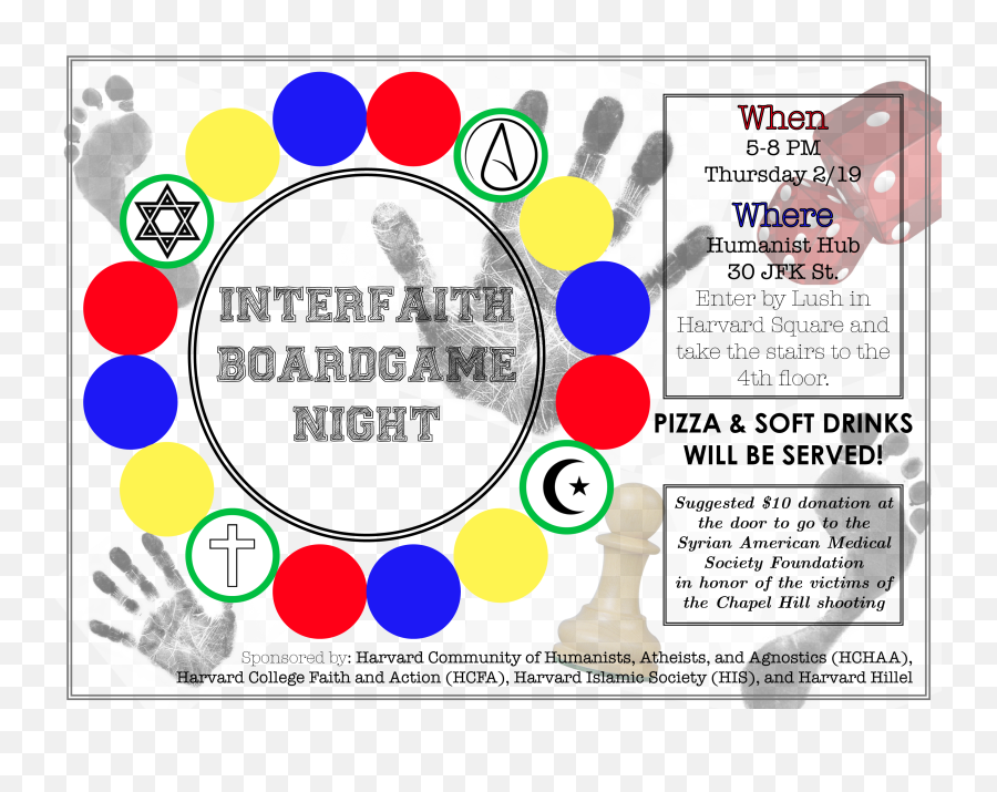 Interfaith Board Games Night Harvard Community Of - Massage Therapist Business Cards Png,Game Night Png