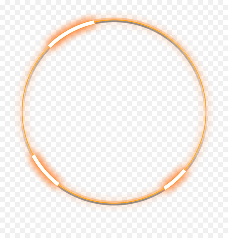 Orange Frame Png - Blue Frane Circle Transparent,Neon Circle Png