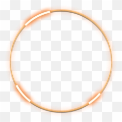 Orange Frame Png - Blue Frane Circle Transparent,Neon Circle Png